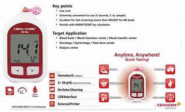 CERA-CHEK Hb Plus ( Hemoglobin Measuring System )