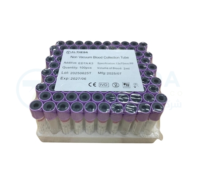 Non Vacuum Blood Collection Tube EDTA.K3
